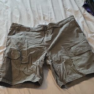 Duluth Trading Co Gray Cargo Shorts
